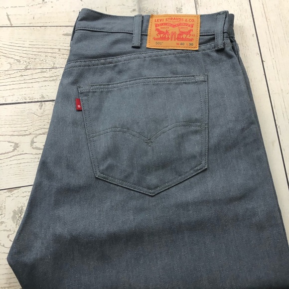 Levi's Other - Levi's 501 W40 x L30 Gray Button-Front Denim Jeans